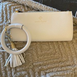 Nanette Lenore White Wristlet NWOT